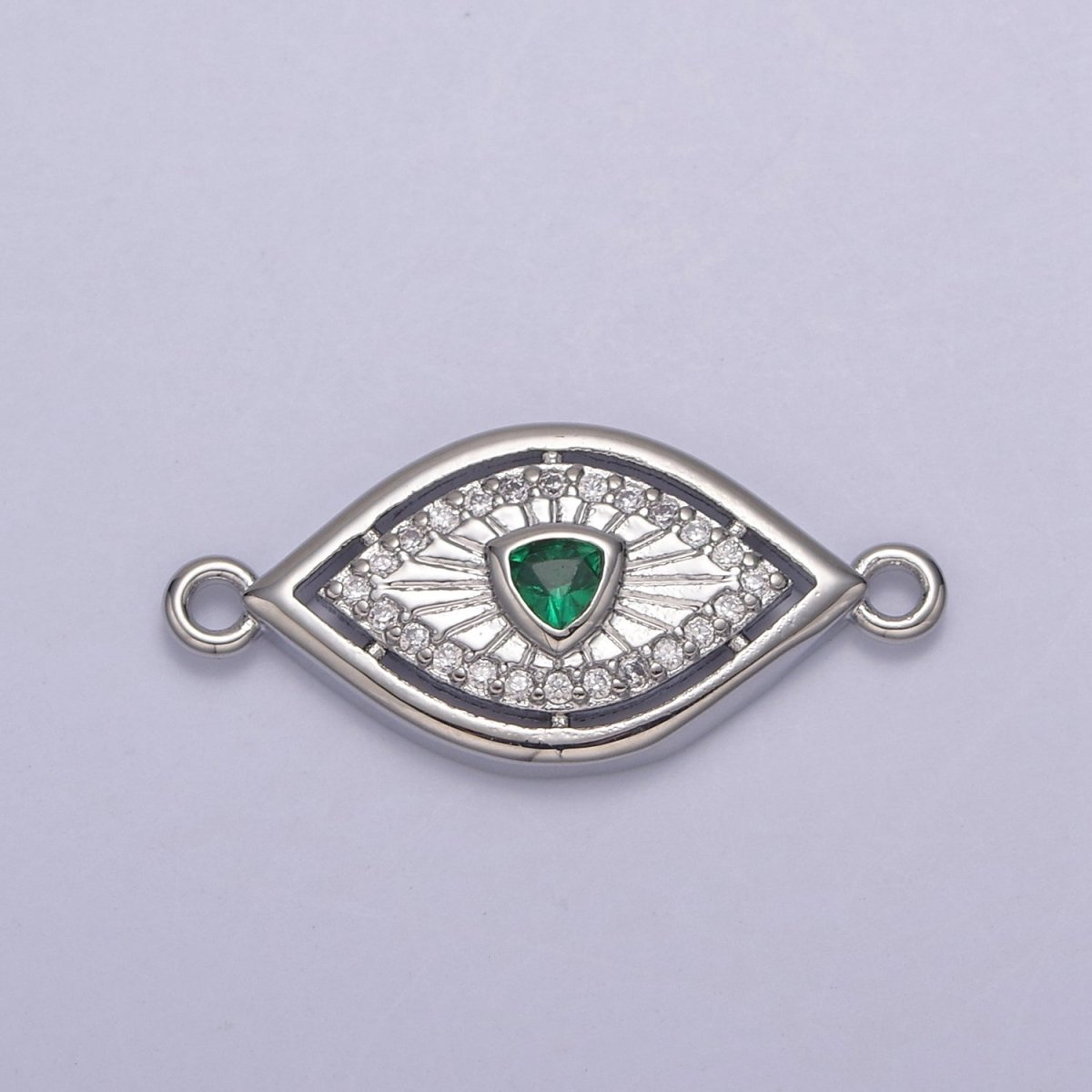 Dainty 14k Gold Filled Evil eye Charm Connector for Bracelet Necklace Component Link Connector Finding SupplyY-450 - Y-457