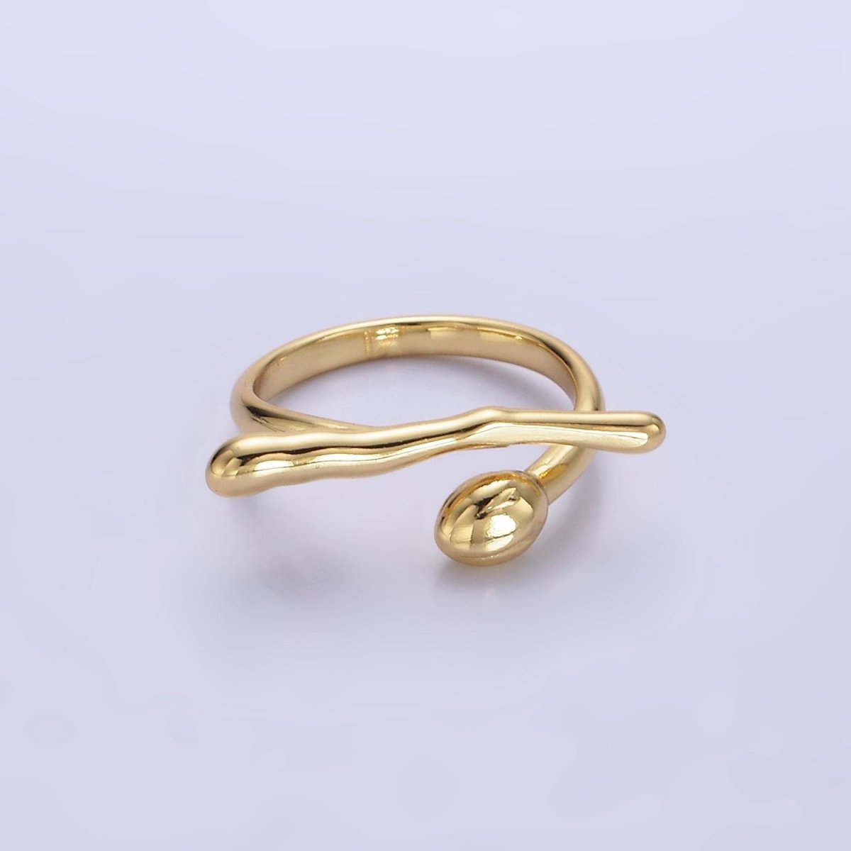 Dainty 14K Gold Filled Hugger Stick Ring in gold and silver  | O1278 O1279