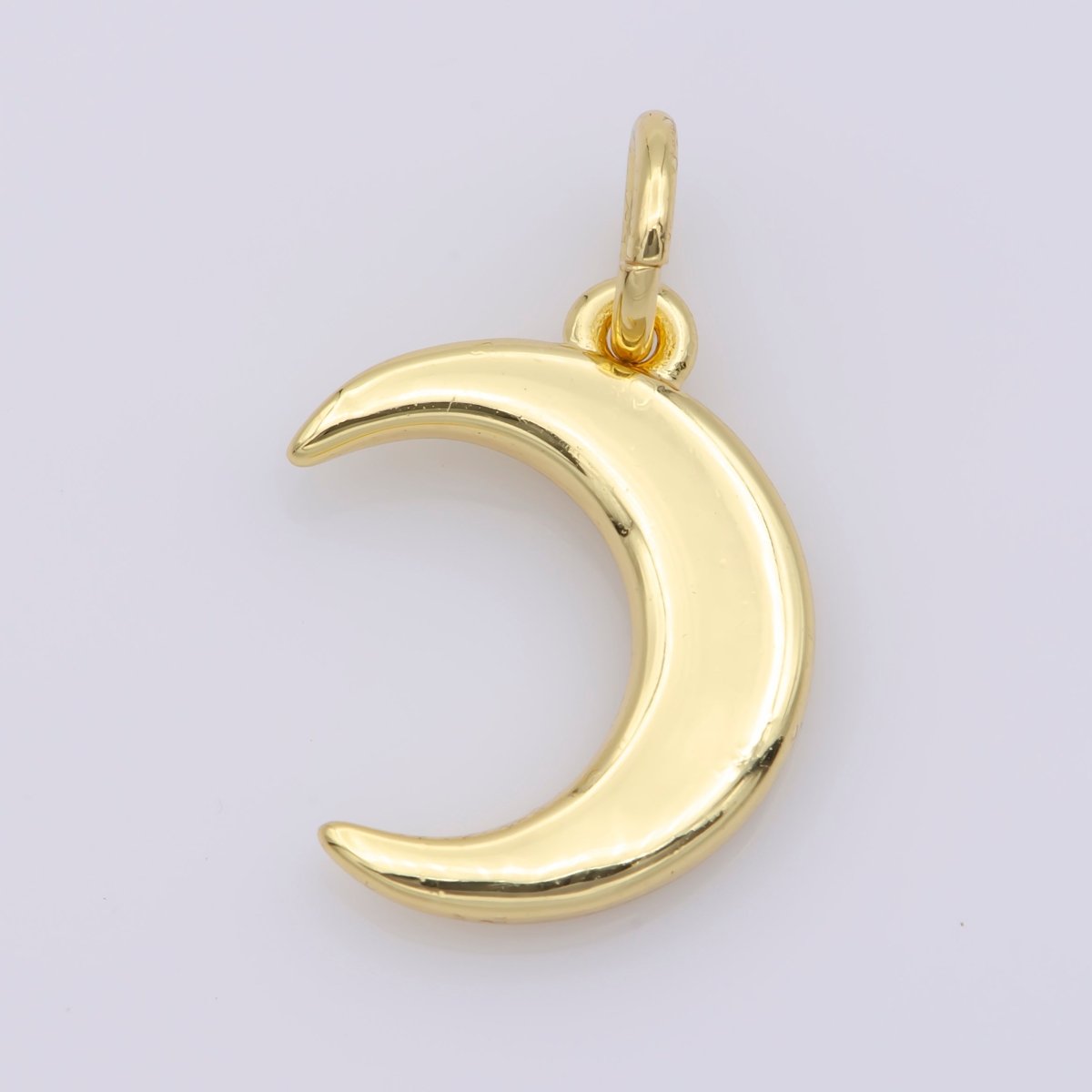 Dainty 14k Gold Filled Moon charm - Small Moon pendant - Crescent Moon pendant for Necklace Bracelet Earring Charm Supply Celestial Jewelry, D-461 - DLUXCA
