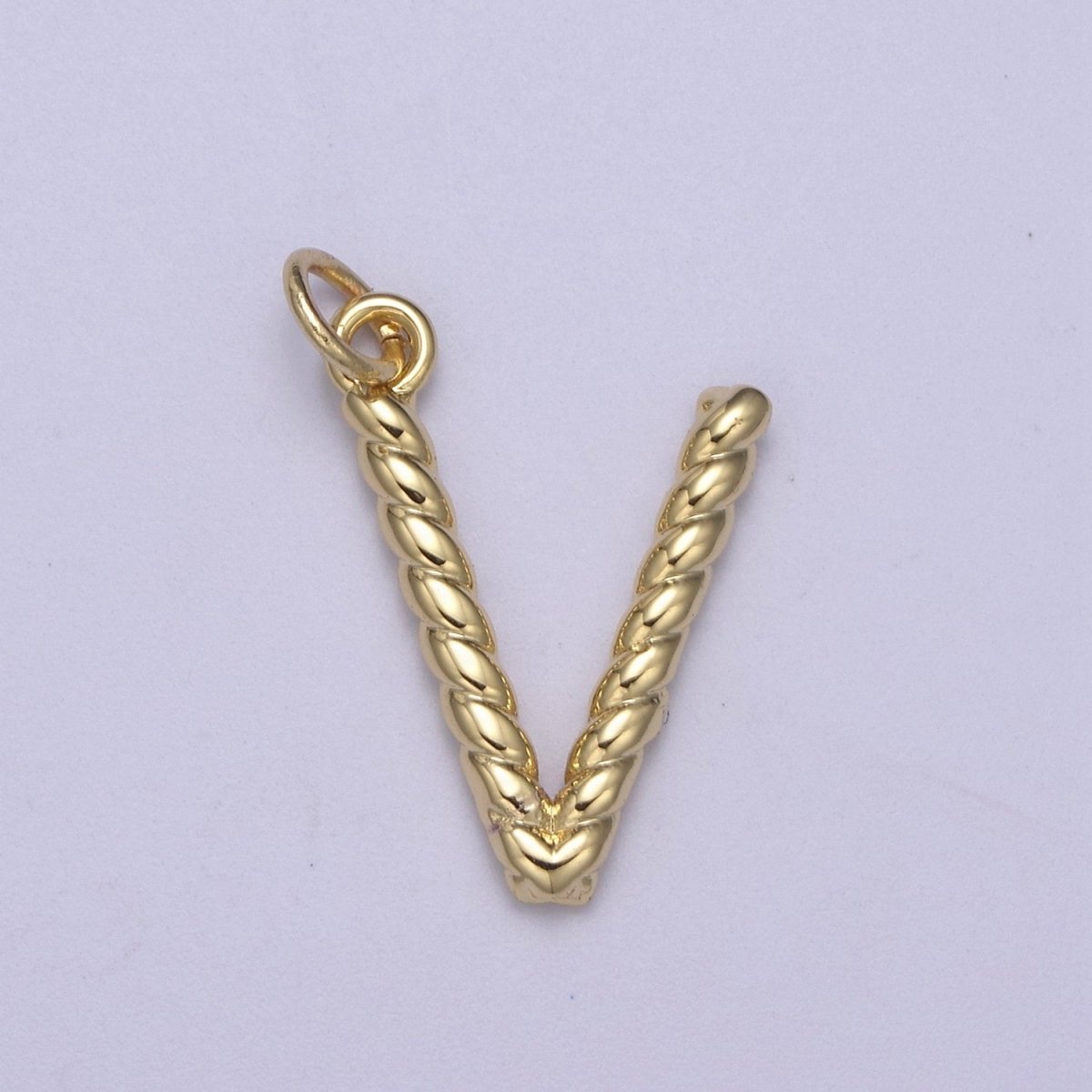 Dainty 14k Gold Filled Tiny Twisted Initial, Letter Alphabet Rope charms Mini Gold Pendant Charm for Personalized Necklace Bracelet Earring Add on A-351~A-363