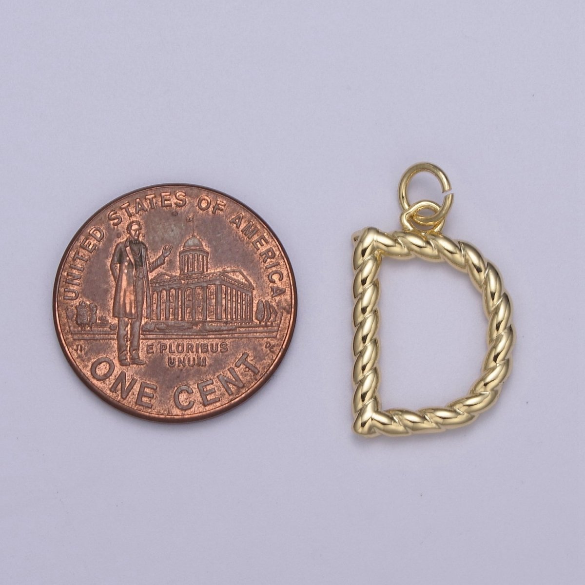 Dainty 14k Gold Filled Tiny Twisted Initial, Letter Alphabet Rope charms Mini Gold Pendant Charm for Personalized Necklace Bracelet Earring Add on A-351~A-363