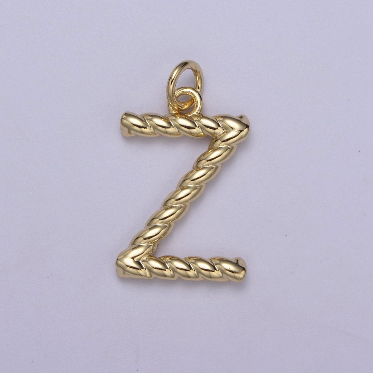 Dainty 14k Gold Filled Tiny Twisted Initial, Letter Alphabet Rope charms Mini Gold Pendant Charm for Personalized Necklace Bracelet Earring Add on A-351~A-363