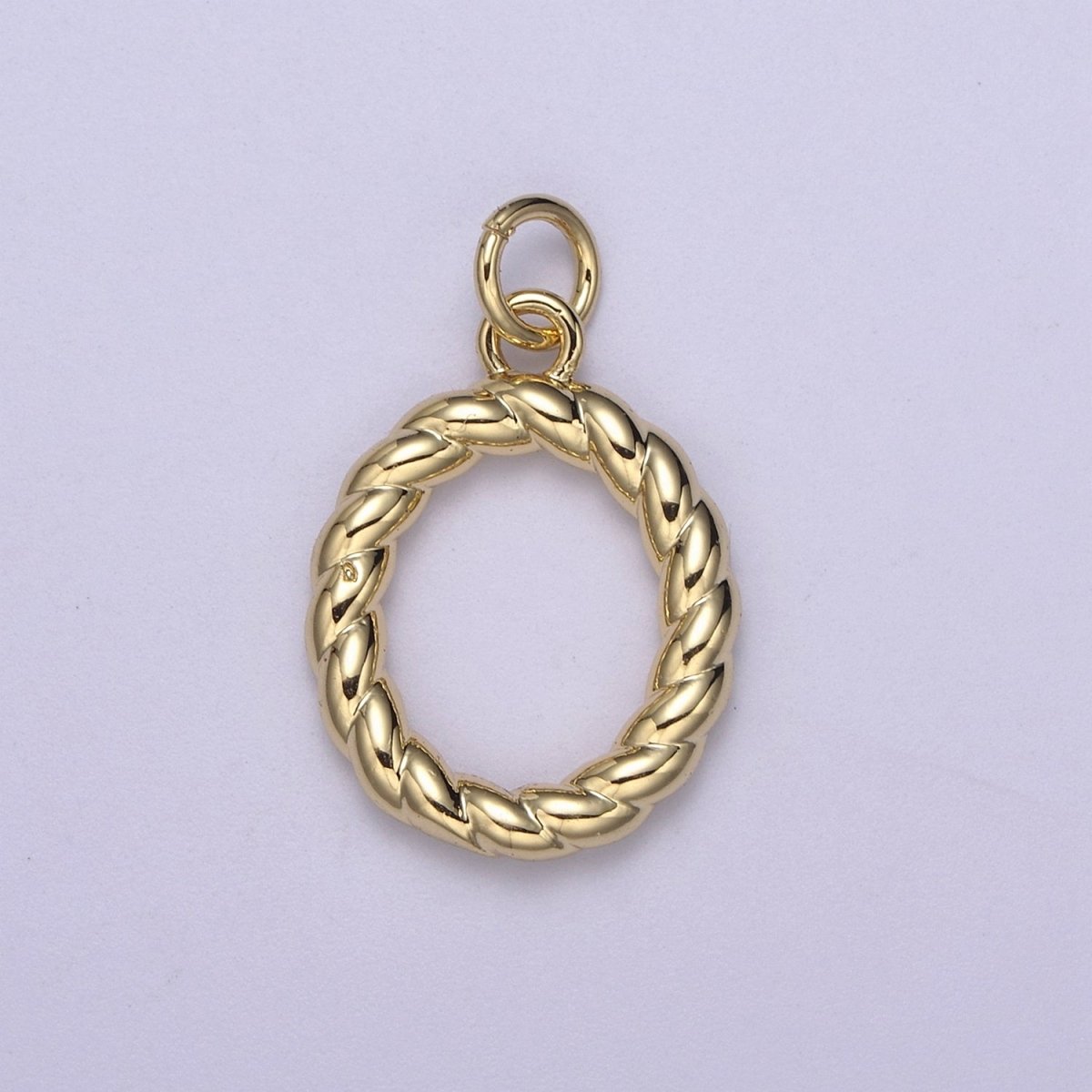 Dainty 14k Gold Filled Tiny Twisted Initial, Letter Alphabet Rope charms Mini Gold Pendant Charm for Personalized Necklace Bracelet Earring Add on A-351~A-363