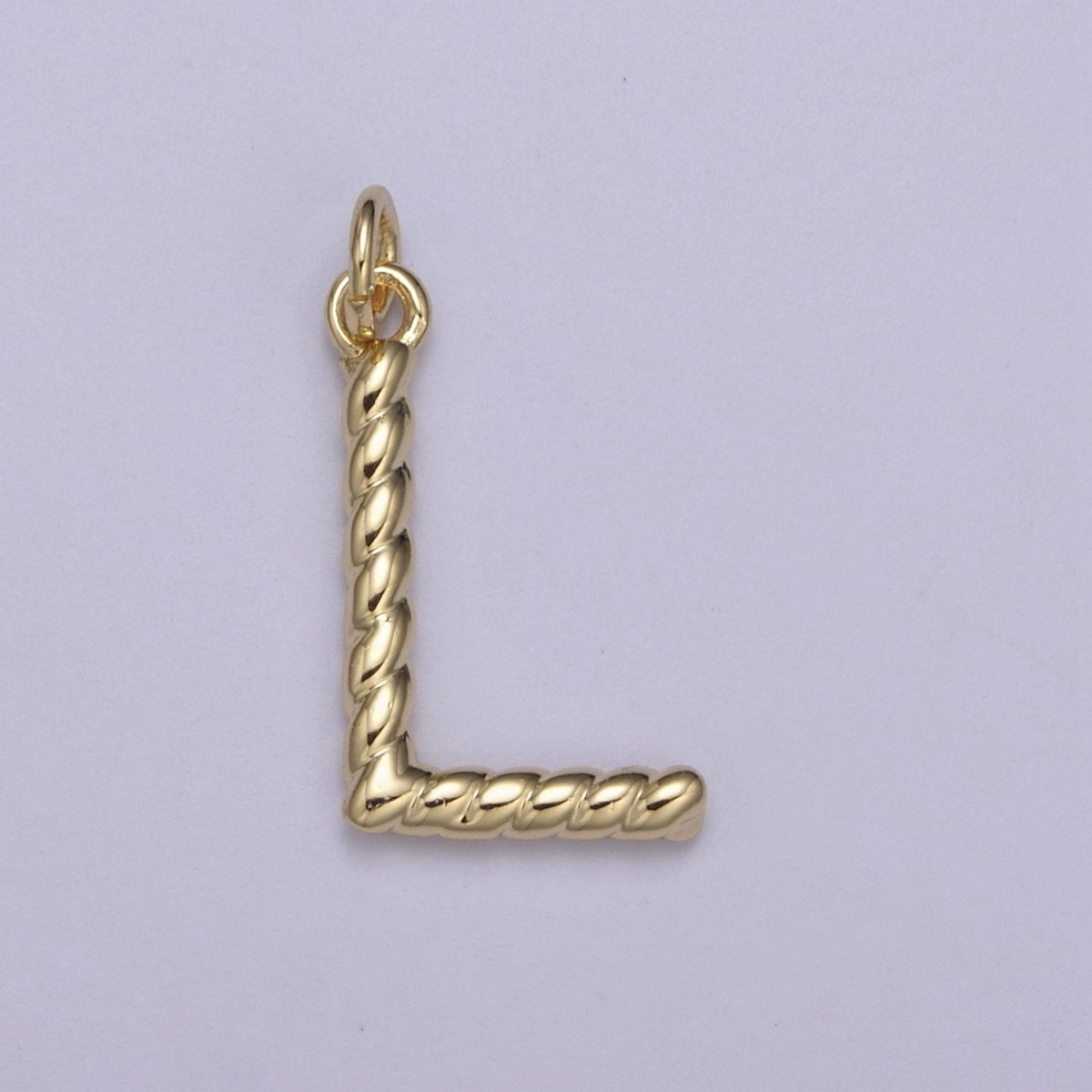 Dainty 14k Gold Filled Tiny Twisted Initial, Letter Alphabet Rope charms Mini Gold Pendant Charm for Personalized Necklace Bracelet Earring Add on A-351~A-363