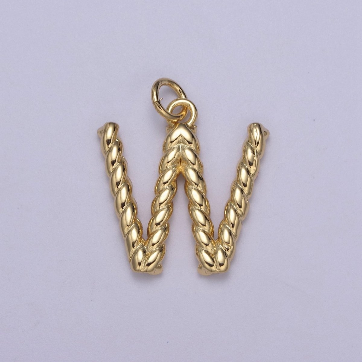 Dainty 14k Gold Filled Tiny Twisted Initial, Letter Alphabet Rope charms Mini Gold Pendant Charm for Personalized Necklace Bracelet Earring Add on A-351~A-363