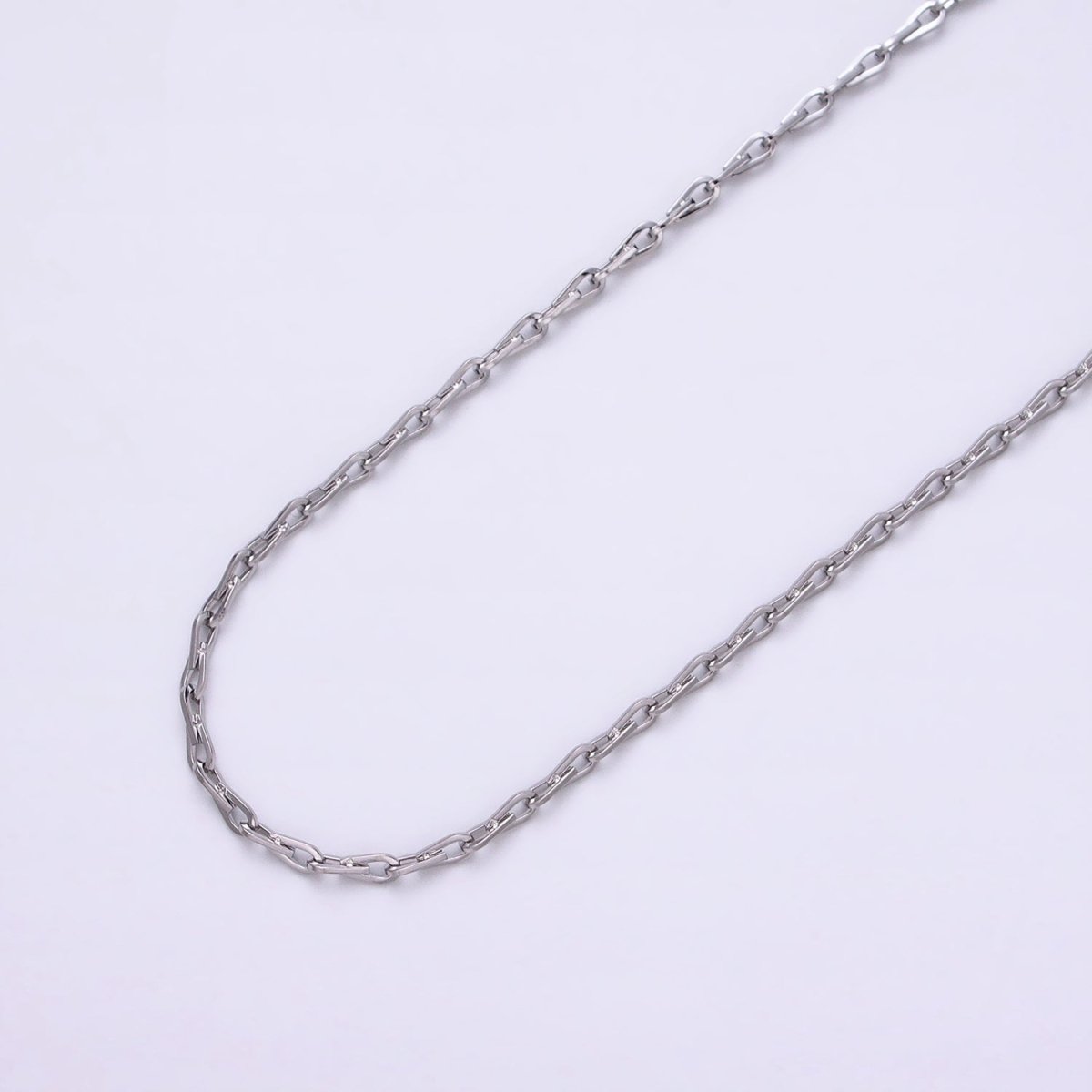Dainty 16K Gold Filled Ladder Hook Horse Shoe Chain 1.7mm Unfinished chain by Yard Unique Horseshoe Link Chain | ROLL-1267 ROLL-1268 Clearance Pricing