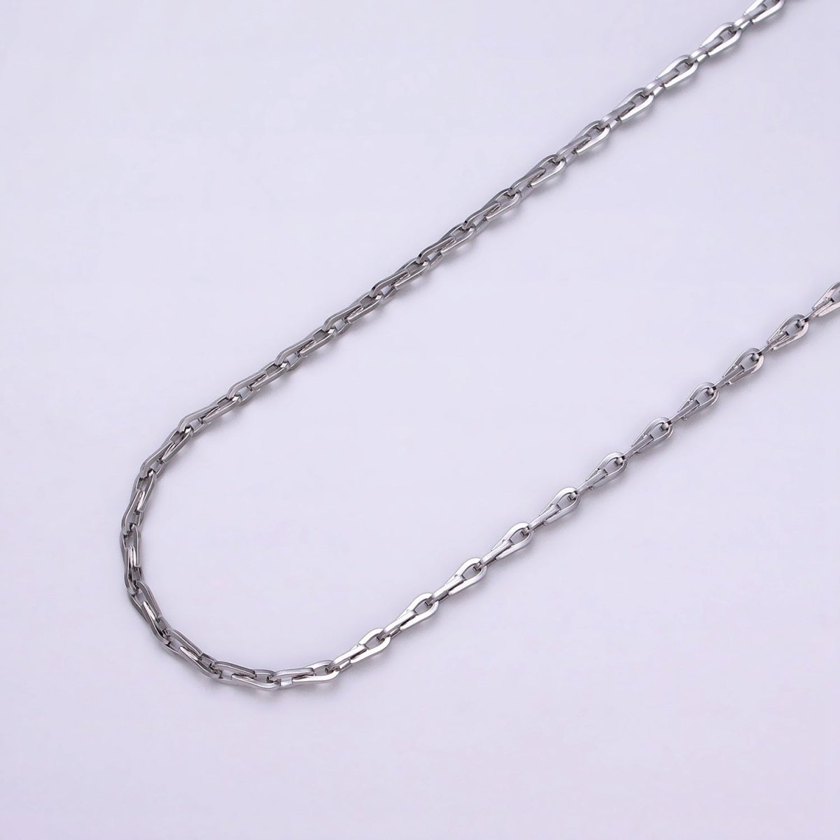 Dainty 16K Gold Filled Ladder Hook Horse Shoe Chain 2.1mm Unfinished chain by Yard Unique Horseshoe Link Chain | ROLL-1265 ROLL-1266 Clearance Pricing
