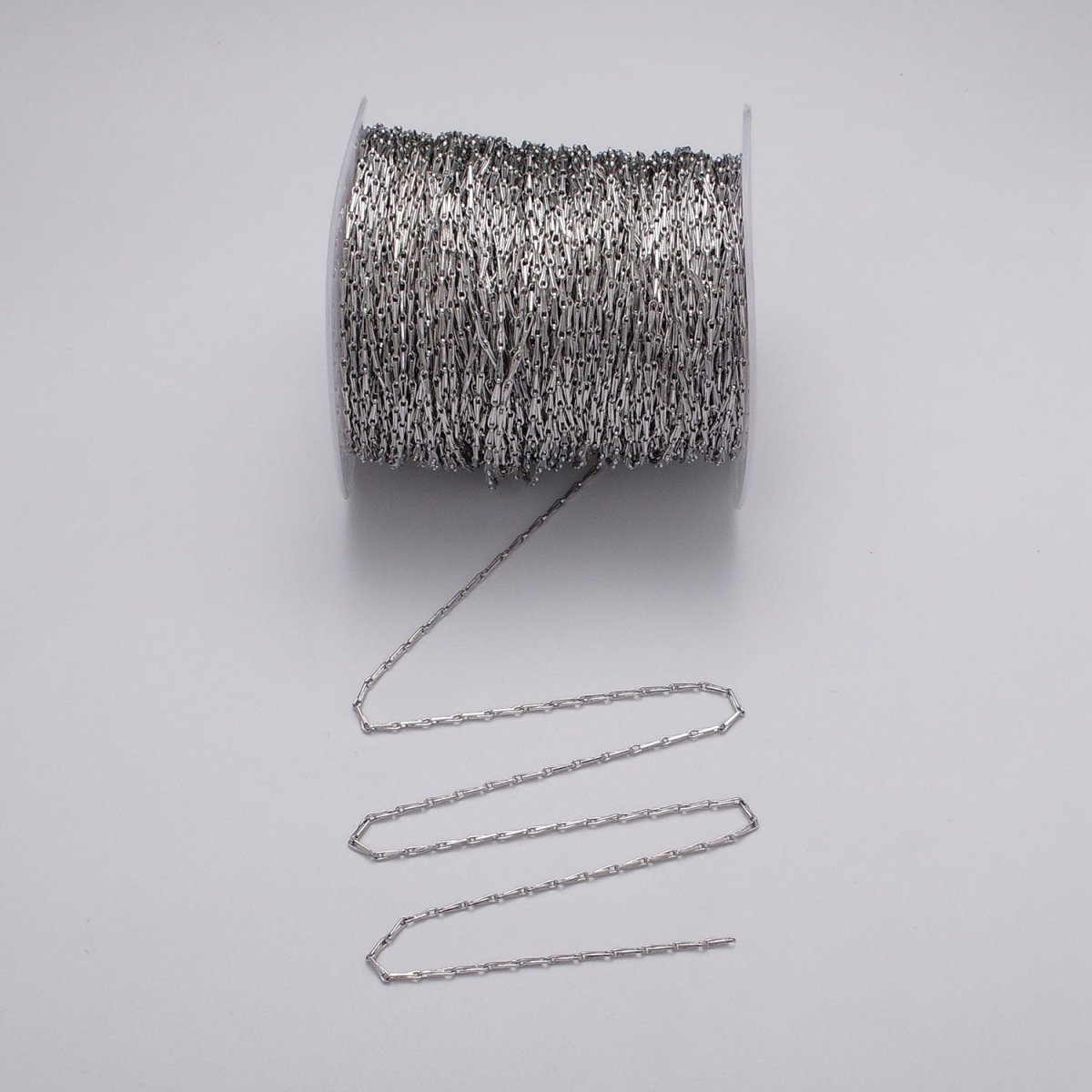 Dainty 24K Gold Filled 1.5mm Barleycorn Unfinished Chain by Yard in Gold & Silver | ROLL-1060, ROLL-1088 Clearance Pricing