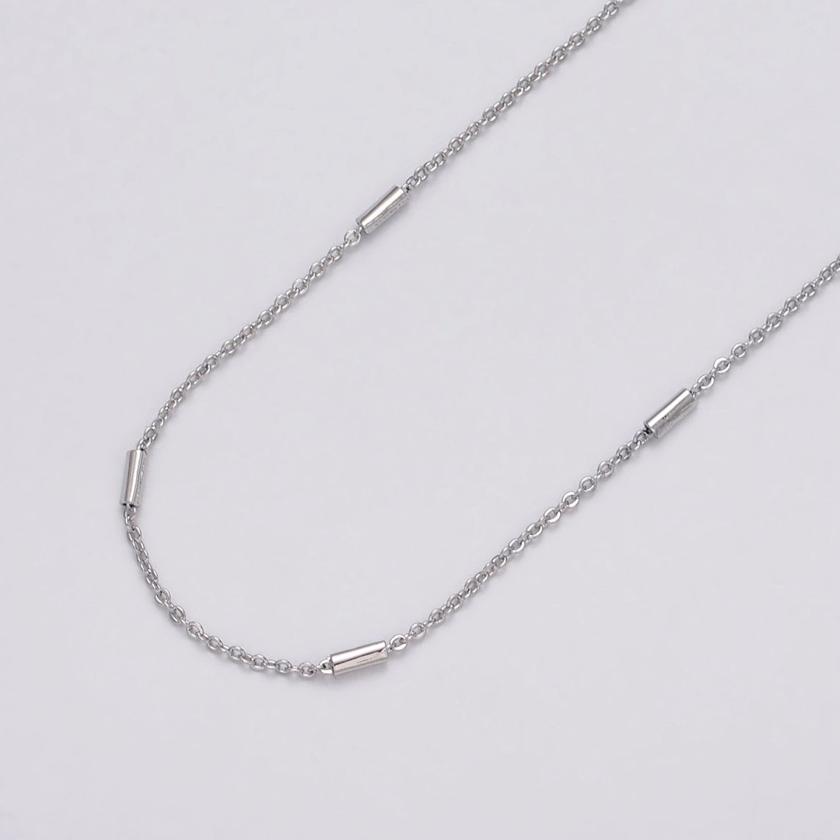 Dainty 24K Gold Filled 1.5mm Unique Cable Tube Unfinished Chain by Yard in Gold & Silver | ROLL-1035, ROLL-1090 Clearance Pricing