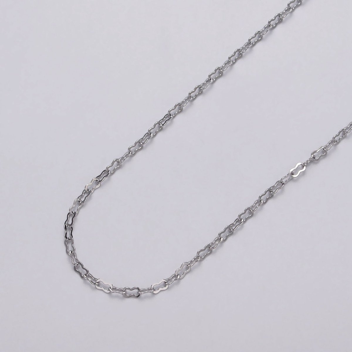 Dainty 24k Gold Filled 2.2mm Figure Eight Unfinished Chain by Yard in Gold & Silver | ROLL-1041, ROLL-1114 Clearance Pricing