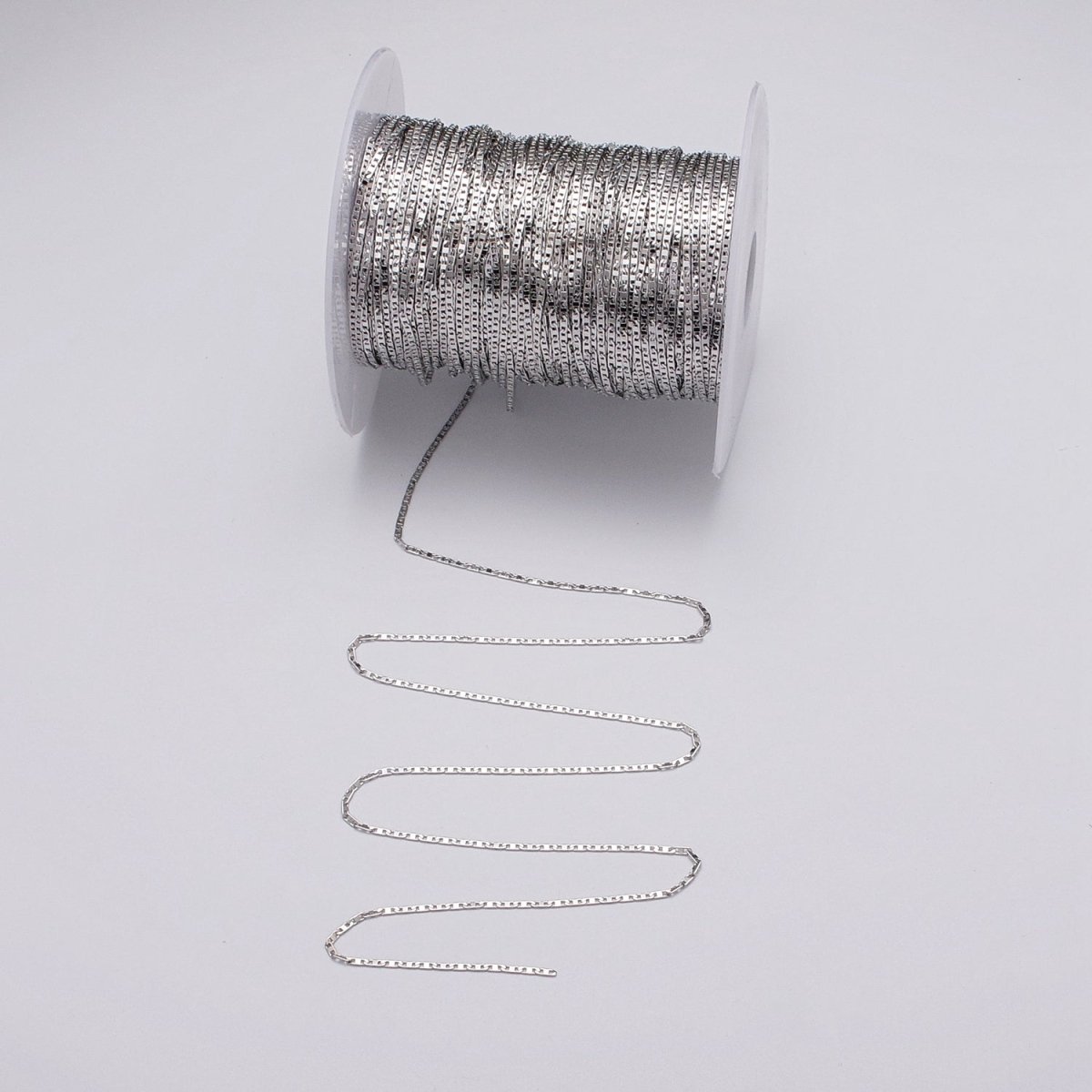 Dainty 24k Gold Filled Mariner Anchor Unfinished  1.5mm Width Chain by Yard in Gold & Silver | ROLL-1043, ROLL-1086 Clearance Pricing