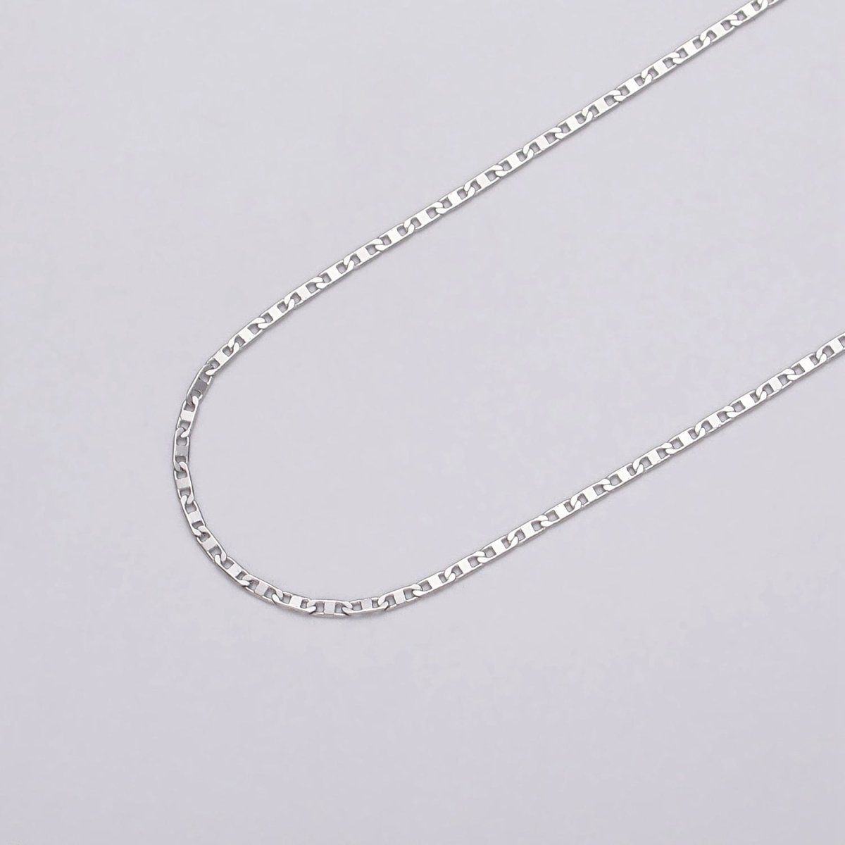 Dainty 24k Gold Filled Mariner Anchor Unfinished  1.5mm Width Chain by Yard in Gold & Silver | ROLL-1043, ROLL-1086 Clearance Pricing