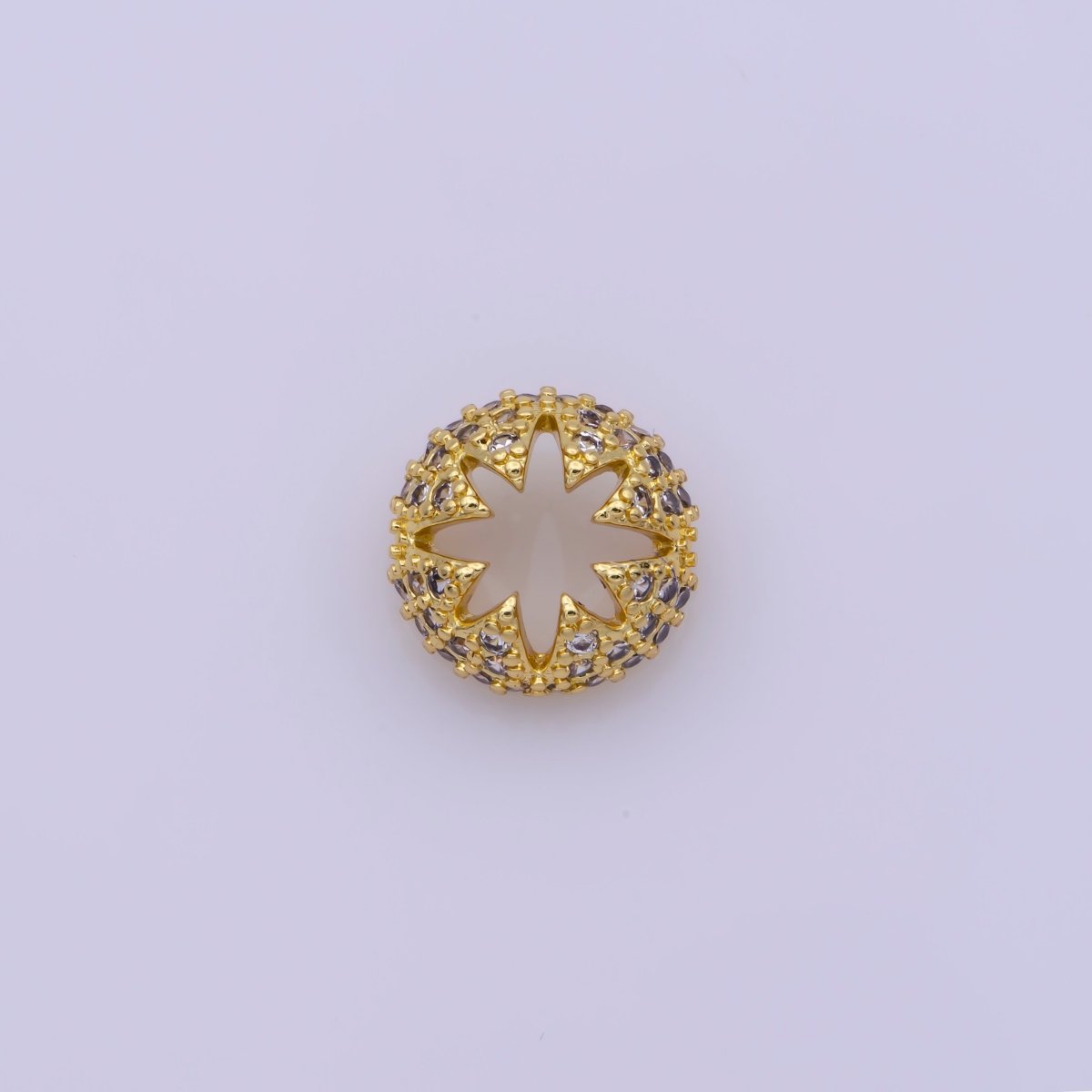 Dainty Bead Hollow Spacer Design Heart Hamsa Hand Moon Star for Bracelet ComponentY-383 Y-389 Y-407 Y-416Y-417