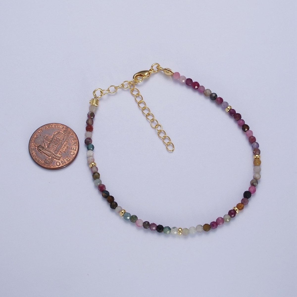 Dainty Beaded Bracelet Tourmaline, Amazonite, Ruby, Amethyst, Moonstone Jewelry Handmade Jewelry | WA-1221 WA-1222 WA-1238 WA-1239 WA-1240 Clearance Pricing