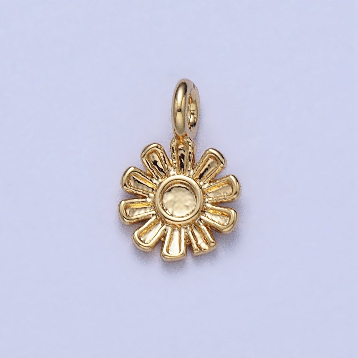 Dainty Blooming Daisy Flower Add-on Charm in Gold & Silver | AC032