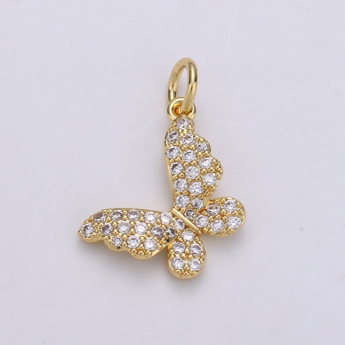 Dainty Butterfly Gold Filled Charm - D-687-D-688
