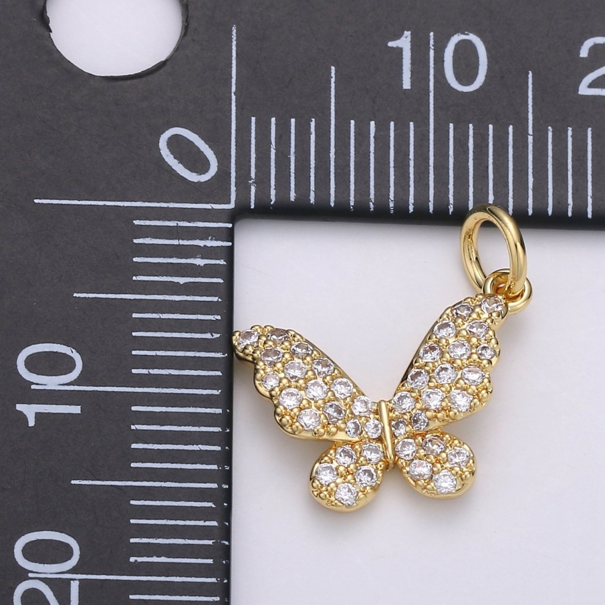 Dainty Butterfly Gold Filled Charm - D-687-D-688