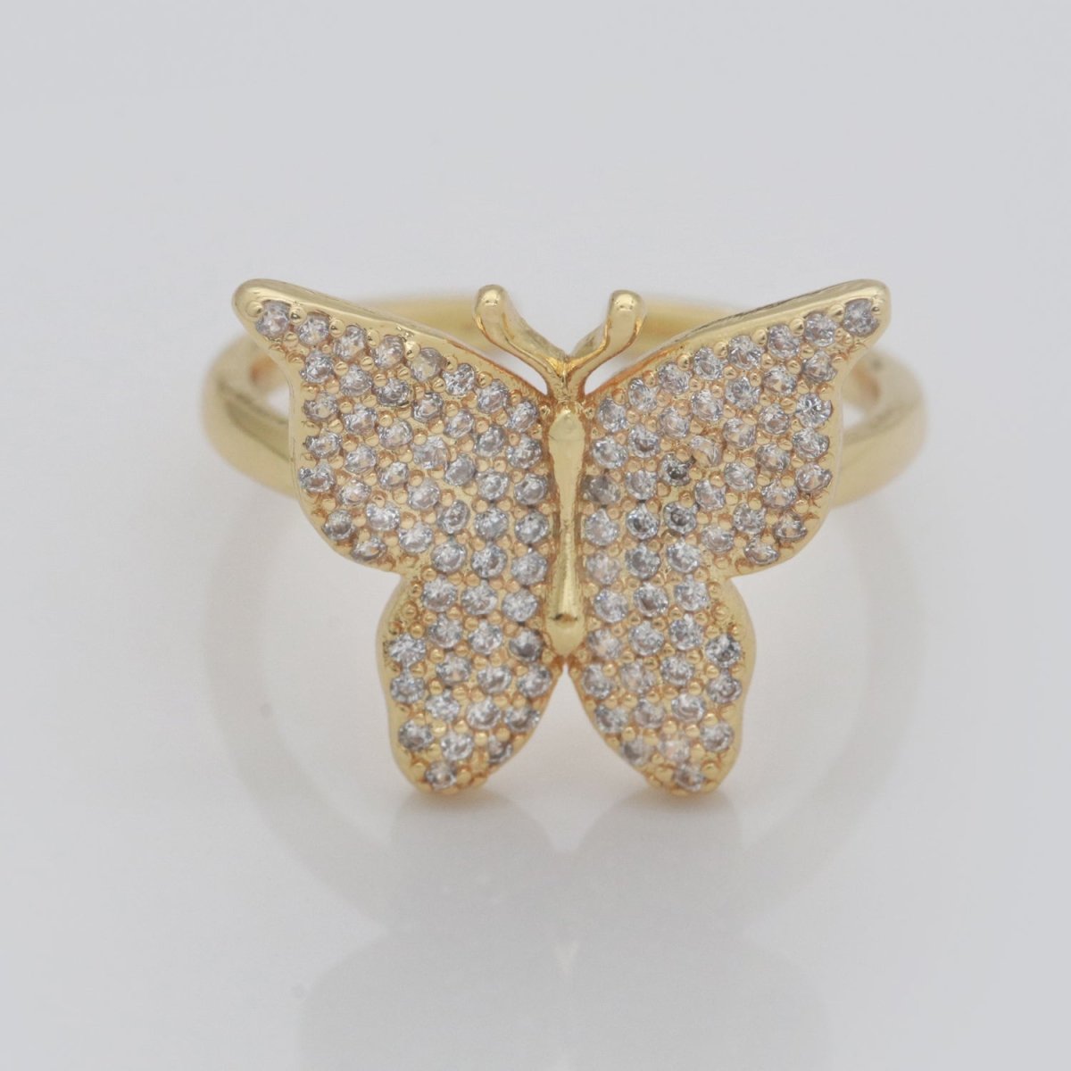 Dainty Butterfly Ring, Open Gold Adjustable Ring, Cute Mariposa Ring, Animal Lover Ring for Minimalist jewelry for Christmas Gift Idea S-160~S-164
