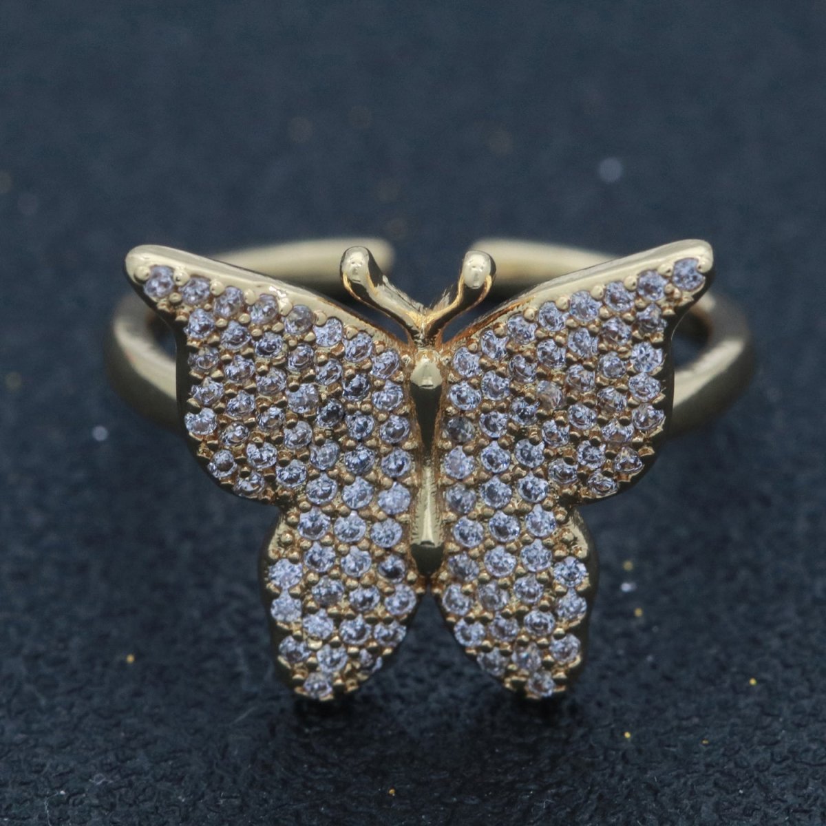 Dainty Butterfly Ring, Open Gold Adjustable Ring, Cute Mariposa Ring, Animal Lover Ring for Minimalist jewelry for Christmas Gift Idea S-160~S-164