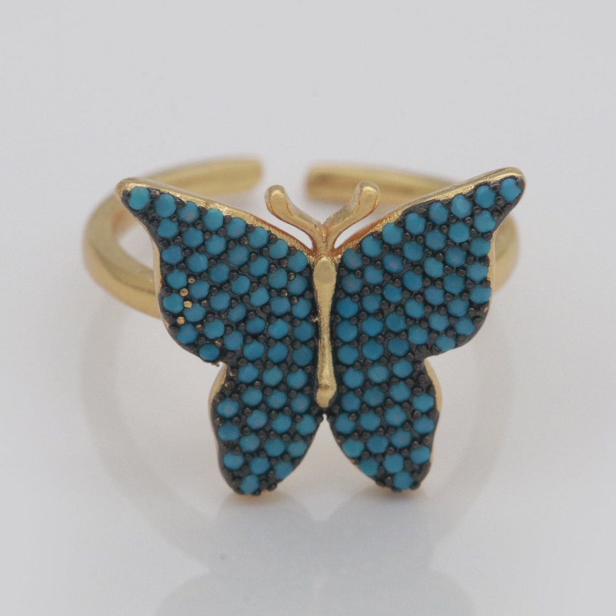 Dainty Butterfly Ring, Open Gold Adjustable Ring, Cute Mariposa Ring, Animal Lover Ring for Minimalist jewelry for Christmas Gift Idea S-160~S-164