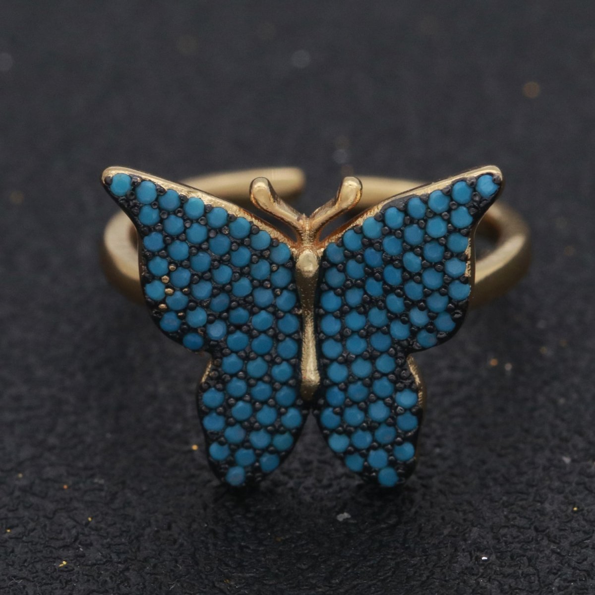 Dainty Butterfly Ring, Open Gold Adjustable Ring, Cute Mariposa Ring, Animal Lover Ring for Minimalist jewelry for Christmas Gift Idea S-160~S-164