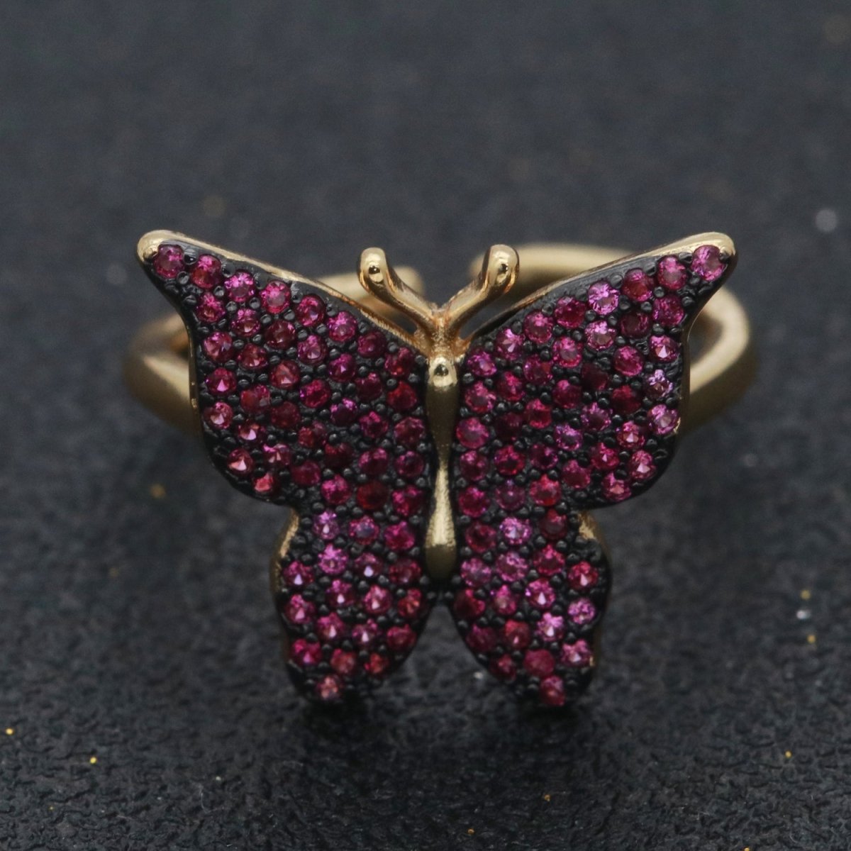 Dainty Butterfly Ring, Open Gold Adjustable Ring, Cute Mariposa Ring, Animal Lover Ring for Minimalist jewelry for Christmas Gift Idea S-160~S-164