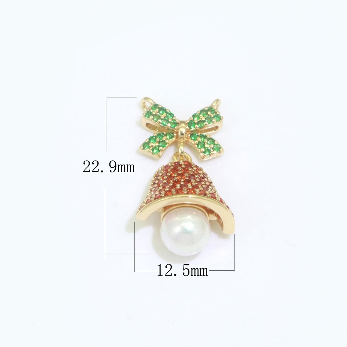 Dainty Christmas charms Micro Pave Holiday Collection Santa, Snow, Stocking, Snow man, Reindeer, Tree Pendant for DiY Jewelry Necklace Bracelet Earring Accessory F-902 F-903 M-594 - M-604