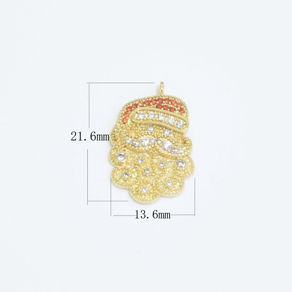 Dainty Christmas charms Micro Pave Holiday Collection Santa, Snow, Stocking, Snow man, Reindeer, Tree Pendant for DiY Jewelry Necklace Bracelet Earring Accessory F-902 F-903 M-594 - M-604