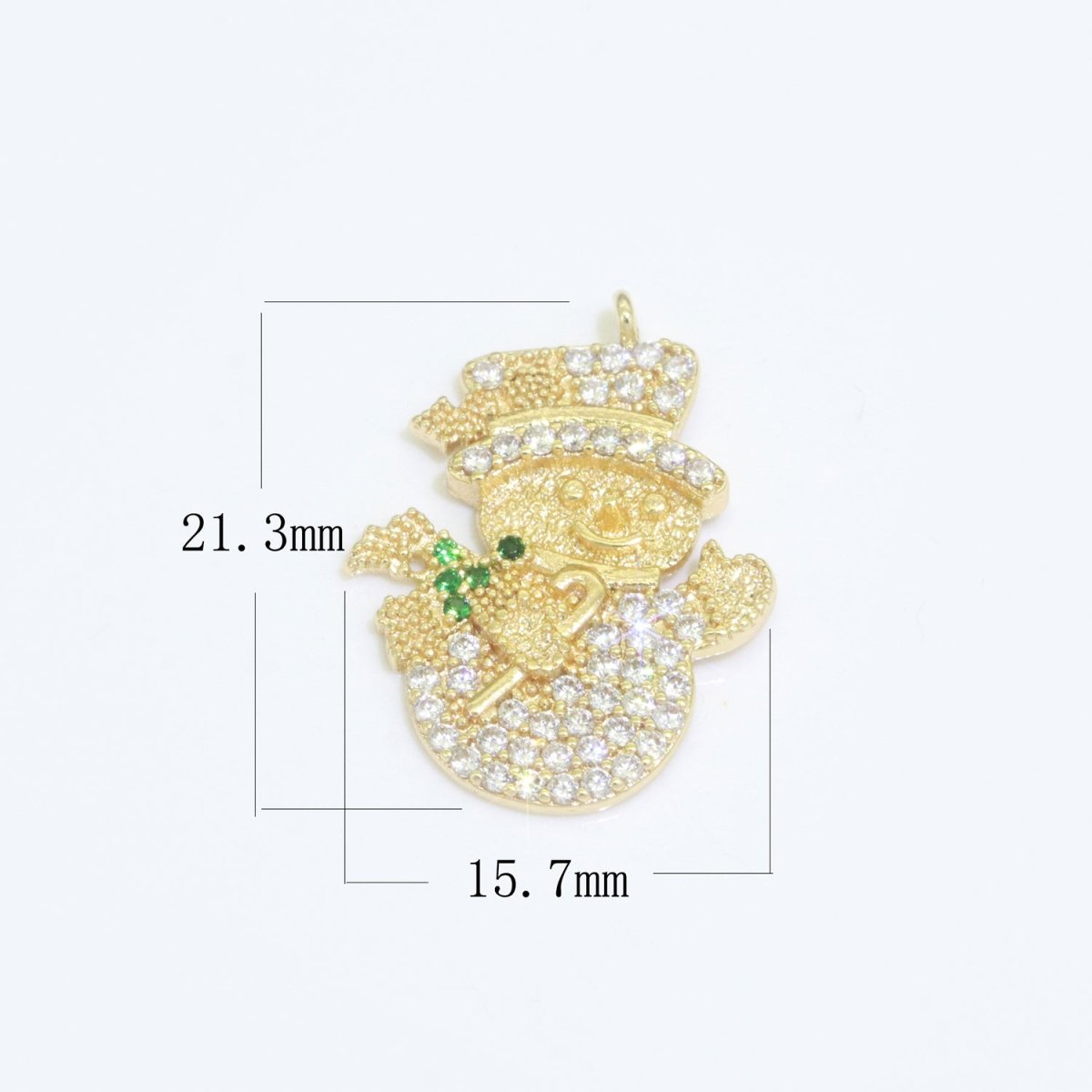 Dainty Christmas charms Micro Pave Holiday Collection Santa, Snow, Stocking, Snow man, Reindeer, Tree Pendant for DiY Jewelry Necklace Bracelet Earring Accessory F-902 F-903 M-594 - M-604