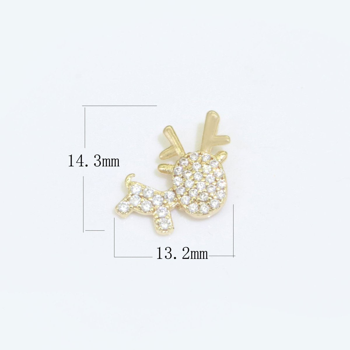 Dainty Christmas charms Micro Pave Holiday Collection Santa, Snow, Stocking, Snow man, Reindeer, Tree Pendant for DiY Jewelry Necklace Bracelet Earring Accessory F-902 F-903 M-594 - M-604