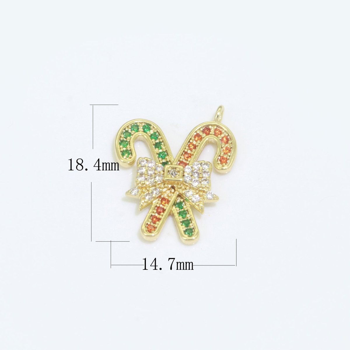 Dainty Christmas charms Micro Pave Holiday Collection Santa, Snow, Stocking, Snow man, Reindeer, Tree Pendant for DiY Jewelry Necklace Bracelet Earring Accessory F-902 F-903 M-594 - M-604