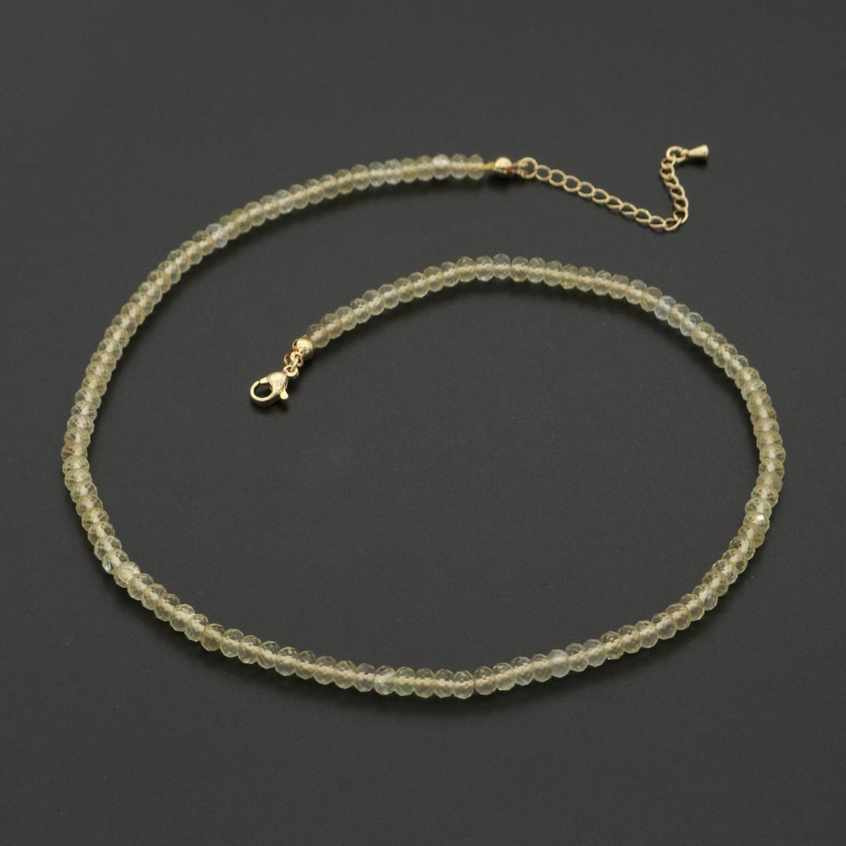 Dainty Citrine Necklace gemstone minimalist Jewelry beaded Healing Stone Necklace | WA-260 Clearance Pricing