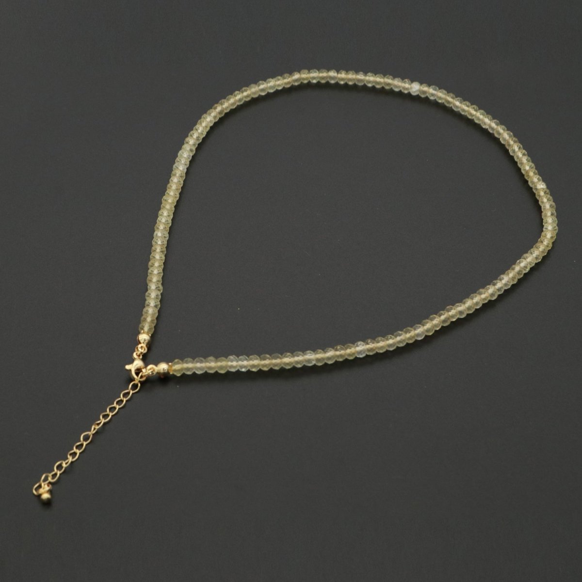 Dainty Citrine Necklace gemstone minimalist Jewelry beaded Healing Stone Necklace | WA-260 Clearance Pricing