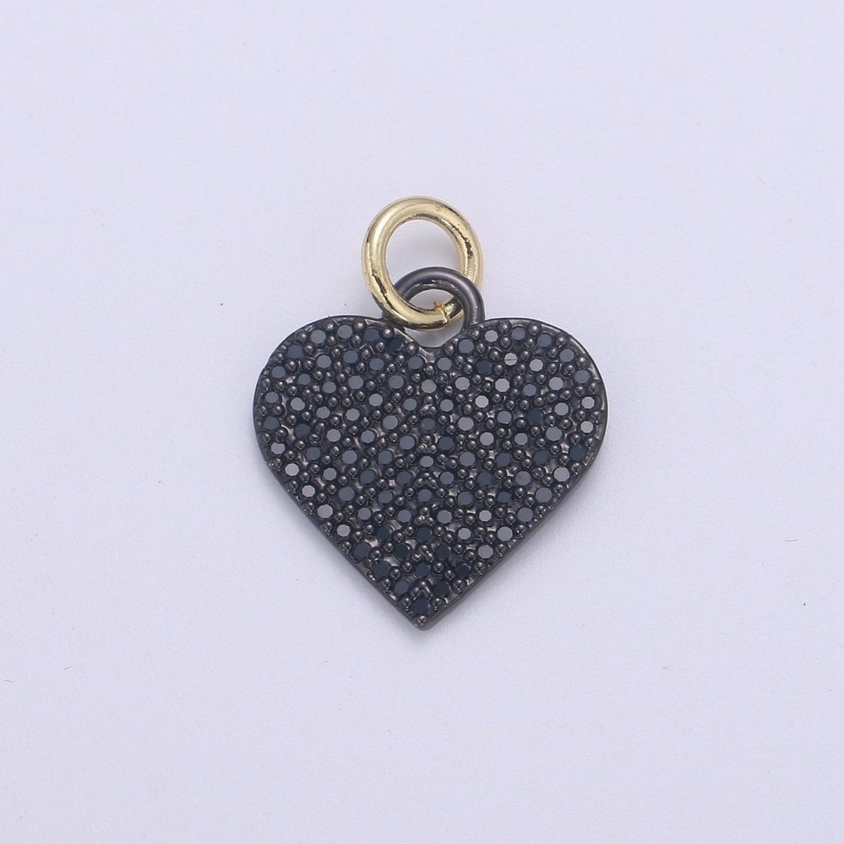 Dainty Cubic Heart Charm, 14K Gold Heart Charm for Necklace Bracelet Earring Charm Supply Relationship Jewelry E-269 - E-274