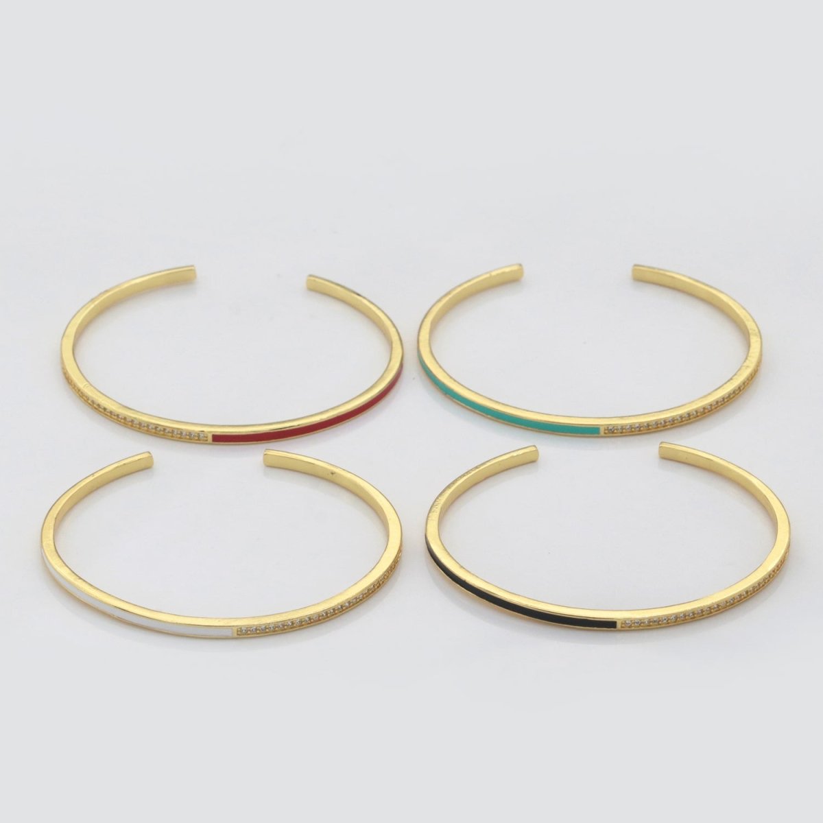 Dainty Cuff Bracelet Minimalist Bangle For Stacking Jewelry | WA-289 to WA-292 Clearance Pricing