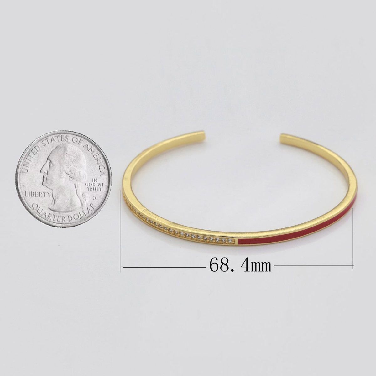 Dainty Cuff Bracelet Minimalist Bangle For Stacking Jewelry | WA-289 to WA-292 Clearance Pricing