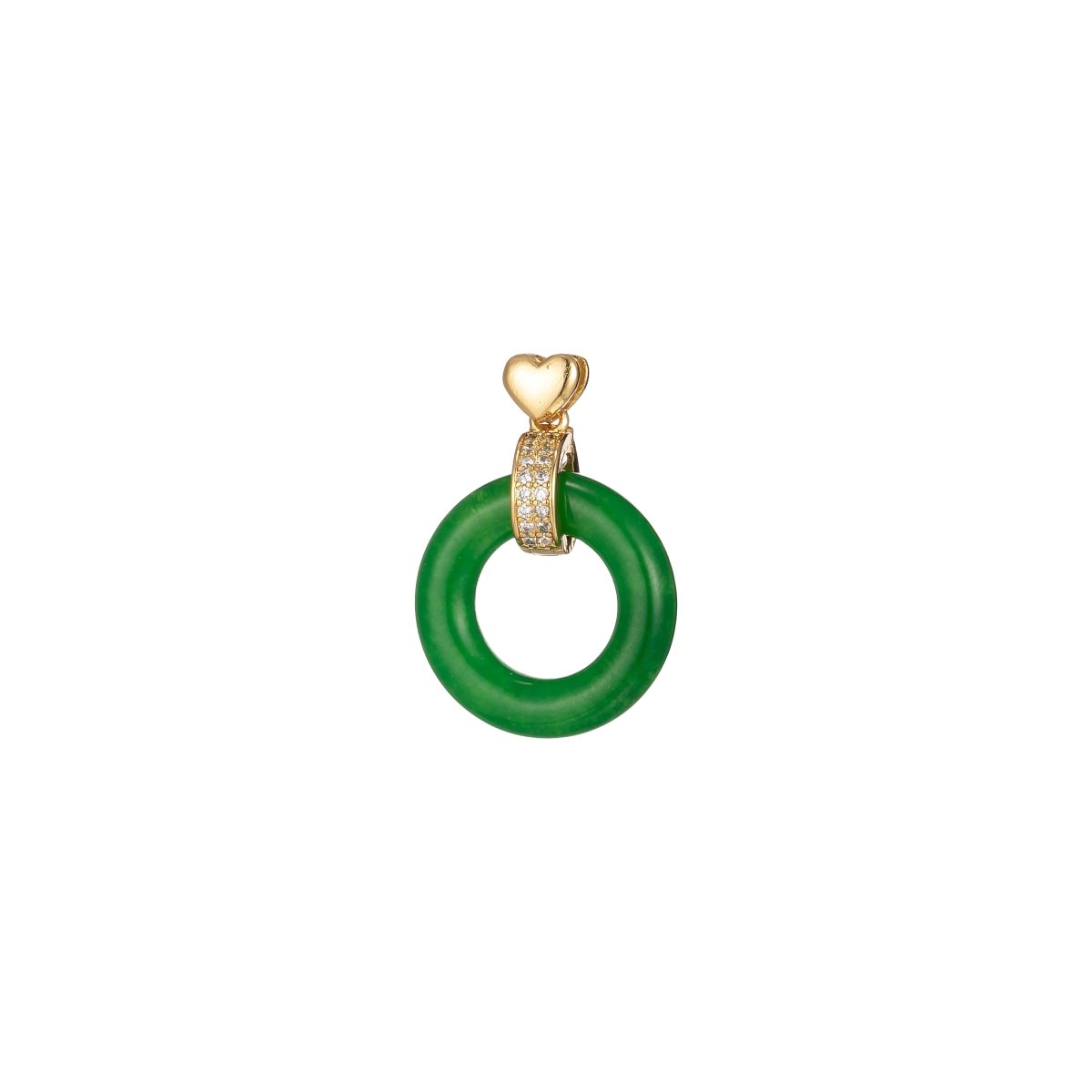 Dainty Donut Charm Pendant Acrylic Glass Dangle Charm J-852 J-853 J-854 J-855 J-856