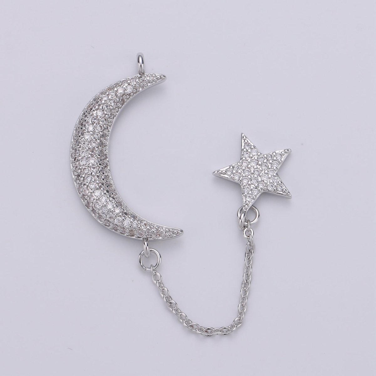 Dainty Elegant Celestial Moon and Star Charm  L-112~L-113