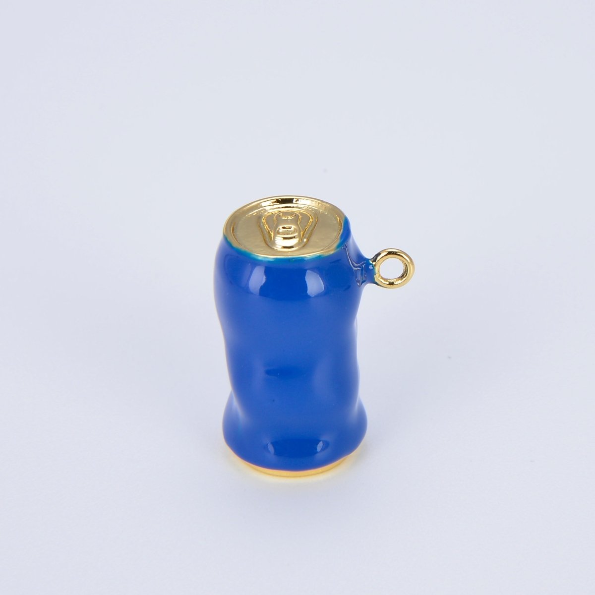 Dainty Enamel Soda Can Bead Spacer Red Blue Can Barrell Charm Bead for Bracelet Beaded Component E-815 E-816