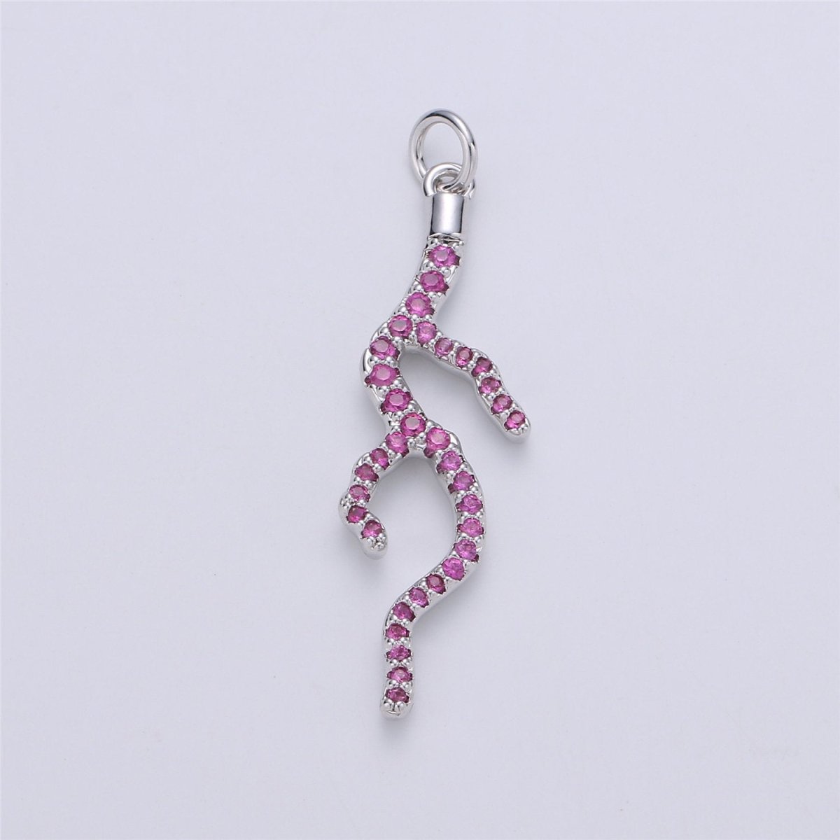 Dainty Fire Charm Micro Pave Gold Fiery hot Root Charm gift Heat Dangle Pendant Drop Pendant for Necklace Earring Supply C-906