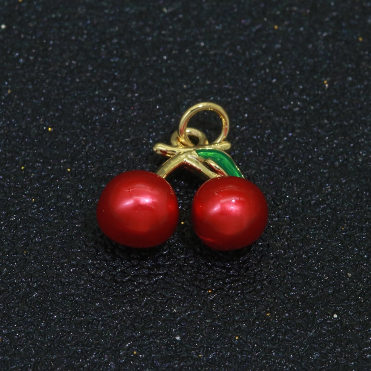 Dainty fruit charm Red Strawberry, Mango, Raspberry, Cherry Charm Lead Nickel free, Jewelry making supplies Enamel Jewelry Food M-542 - M-544