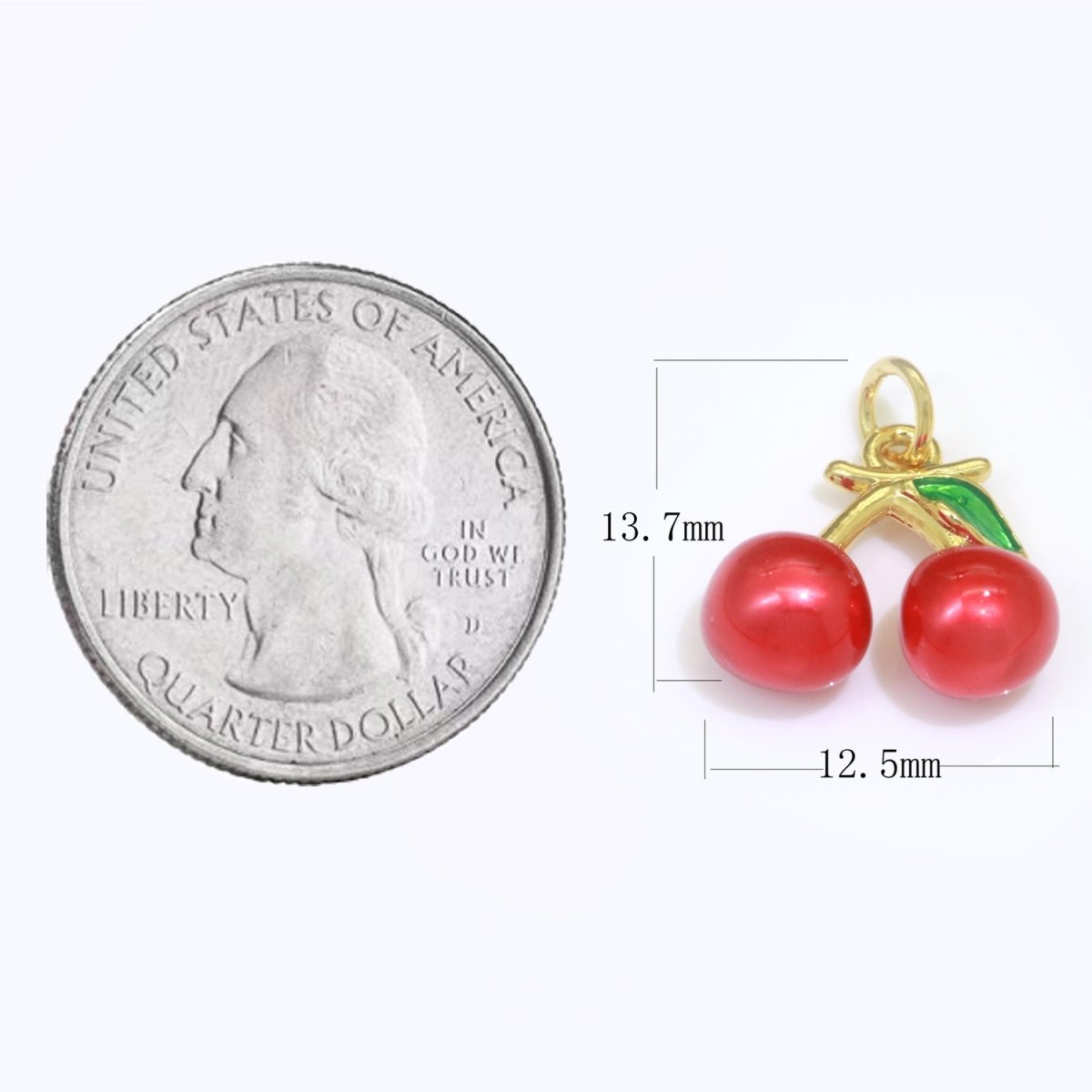 Dainty fruit charm Red Strawberry, Mango, Raspberry, Cherry Charm Lead Nickel free, Jewelry making supplies Enamel Jewelry Food M-542 - M-544
