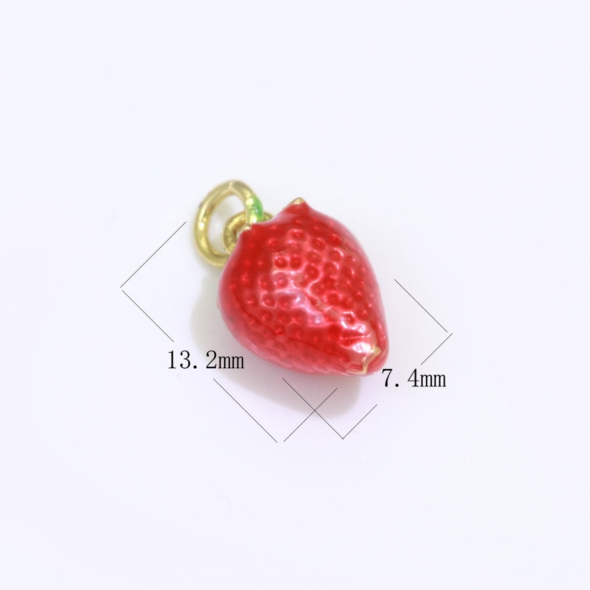 Dainty fruit charm Red Strawberry, Mango, Raspberry, Cherry Charm Lead Nickel free, Jewelry making supplies Enamel Jewelry Food M-542 - M-544