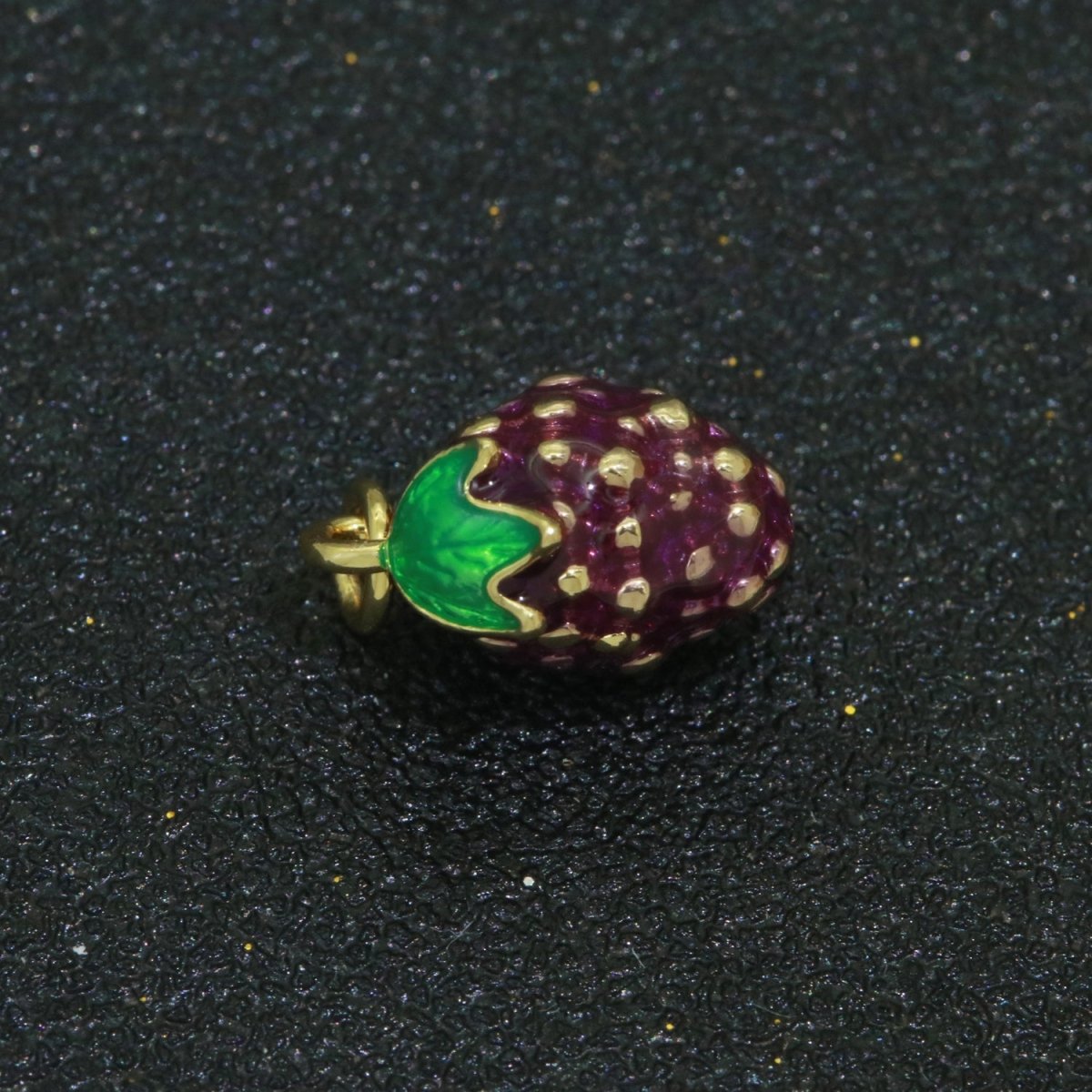 Dainty fruit charm Red Strawberry, Mango, Raspberry, Cherry Charm Lead Nickel free, Jewelry making supplies Enamel Jewelry Food M-542 - M-544