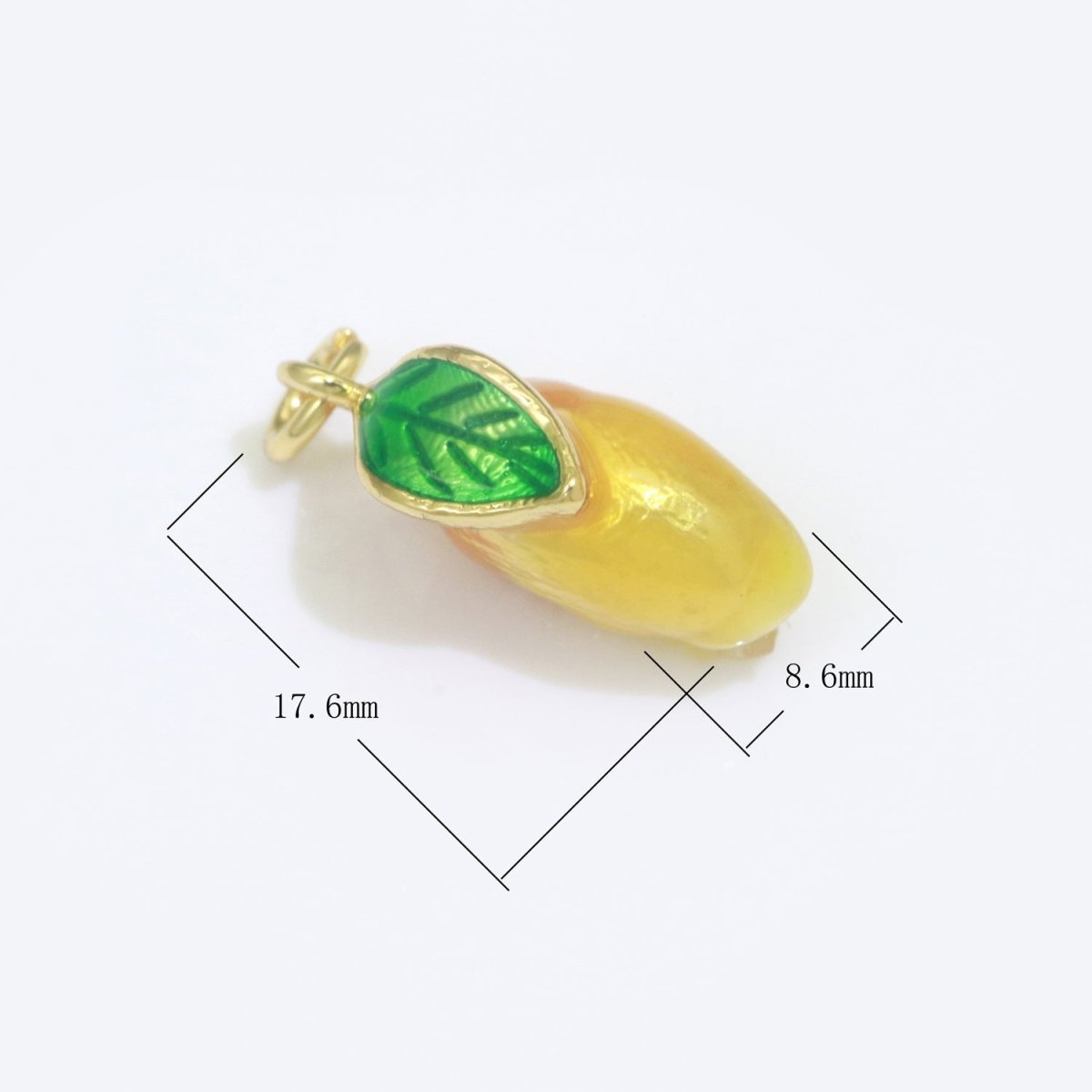 Dainty fruit charm Red Strawberry, Mango, Raspberry, Cherry Charm Lead Nickel free, Jewelry making supplies Enamel Jewelry Food M-542 - M-544
