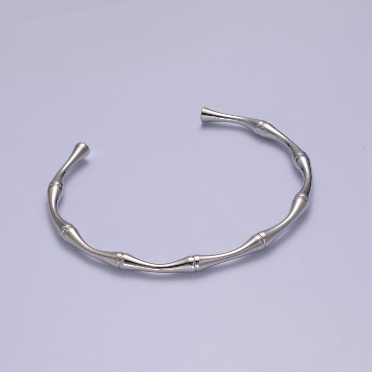 Dainty Gold bamboo bangle bracelet Open Cuff Bracelet Adjustable Stackable jewelry Wholesale Fashion Jewelry | WA-696 WA-697 Clearance Pricing
