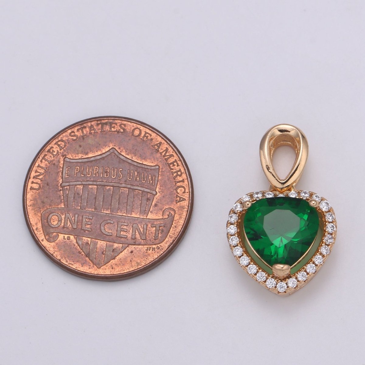 Dainty Gold Fill Heart Pendant Micro Pave Heart Charm for Necklace Pendant Layer Statement Necklace be my valentine Jewelry I-132