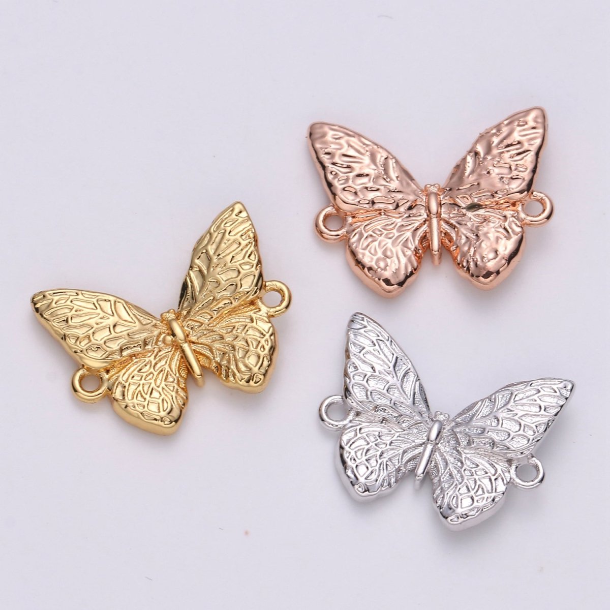 Dainty Gold Filled Butterfly Connectors  F-404-F-406
