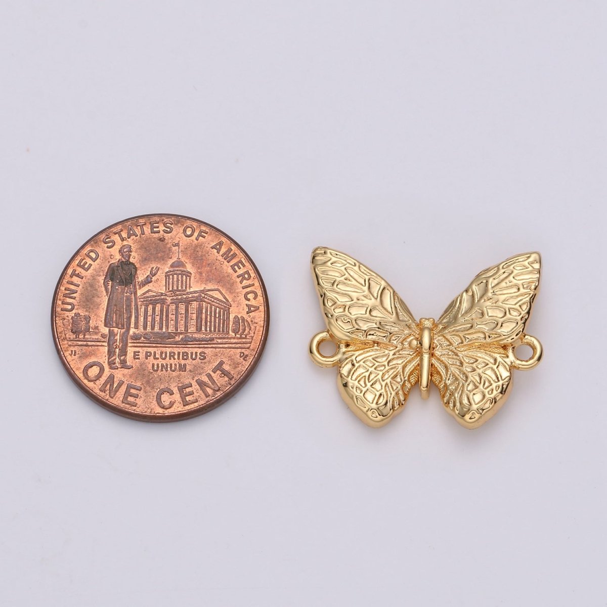 Dainty Gold Filled Butterfly Connectors  F-404-F-406
