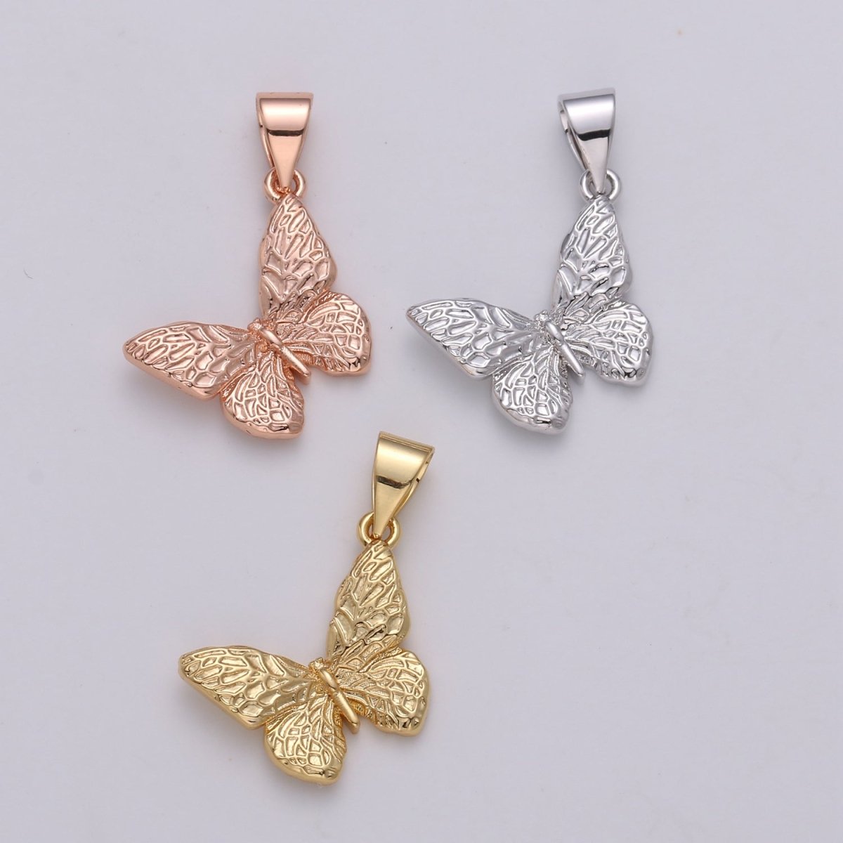 Dainty Gold Filled Butterfly Pendants  I-818~I-820
